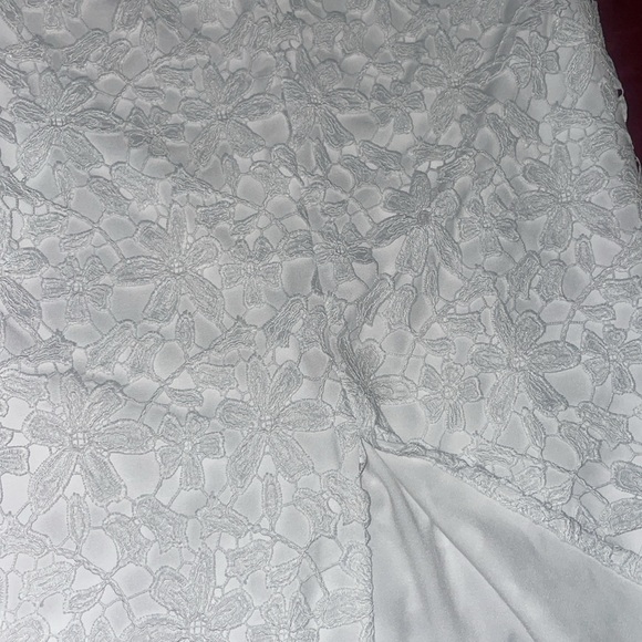 SKIRT H&M Limited Edition Midi White Eyelet Embroidery Skirt - Picture 11 of 11